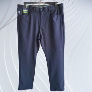 CHAPS Mens Size 42W X 32L Everyday Performance 5 Pockets Pants American Navy